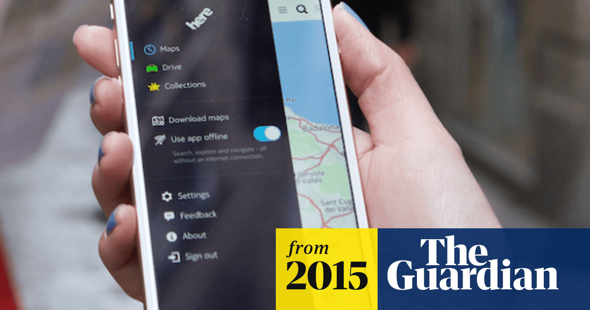 Nokia Relaunches Its Here Maps And Navigation App For Ios Nokia The Guardian