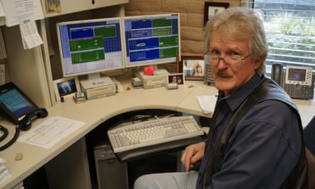 ‘One of us is always on call’: Steve Howard in his office in Pasadena, California. Messages sent from his computer take 17 hours at the speed  of light to reach Voyager 1.
