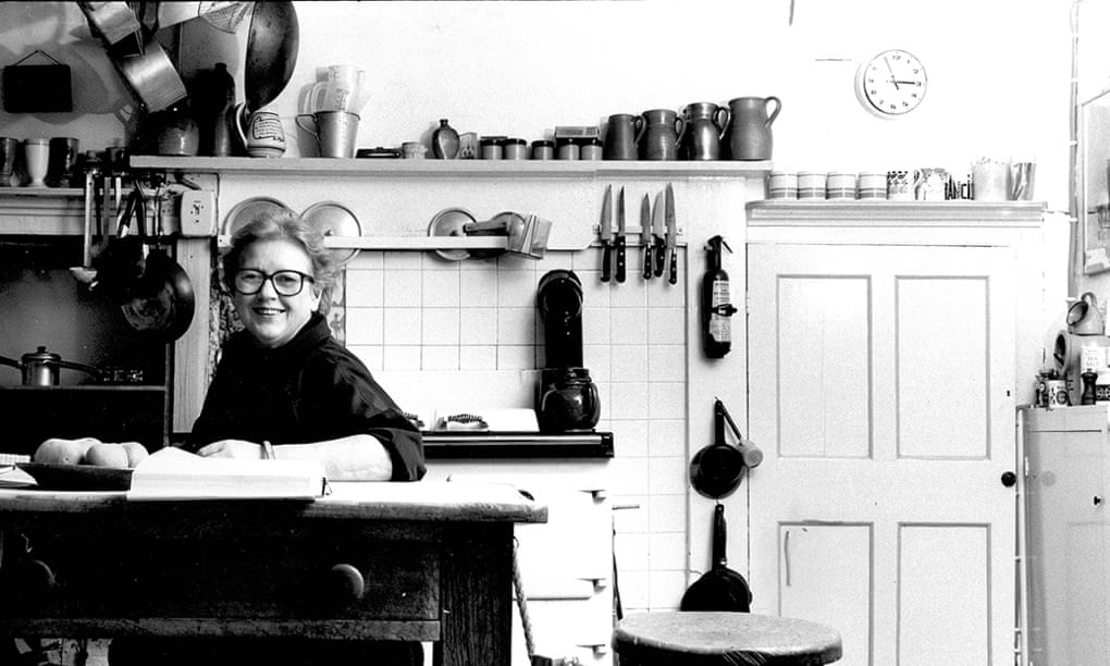 Jane Grigson at home in Broadtown, Wiltshire, September 1989.