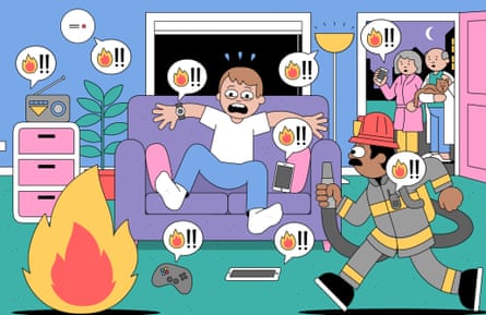 In the future, the whole house will issue fire warnings. Illustration: Dan Woodger