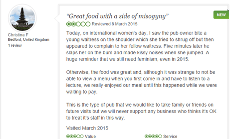 tripadvisor write a review uk Review posted by Christina Fowler, which was later deleted.
