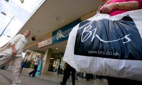 Shoppers pass BHS in Norwich