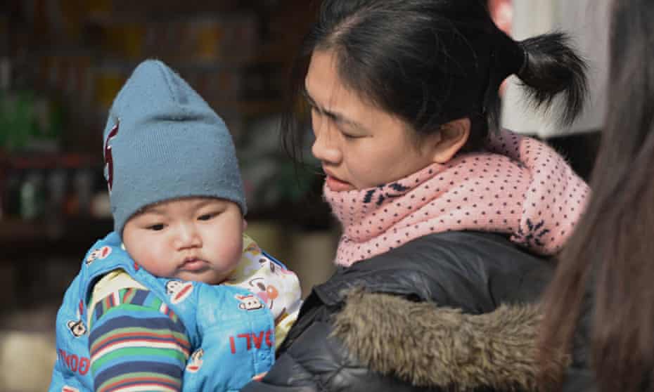 chinese mother and baby