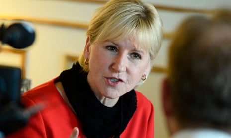 Swedish foreign minister Margot Wallstrom 