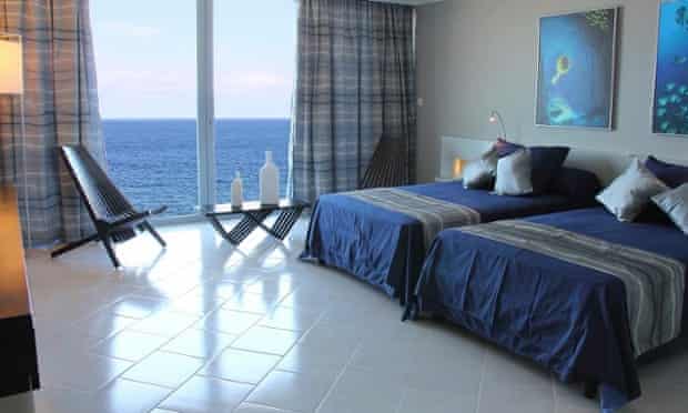 Rooms at the Terral have great sea views