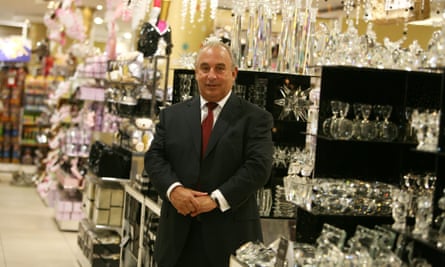 Sir Philip Green in BHS, central London.