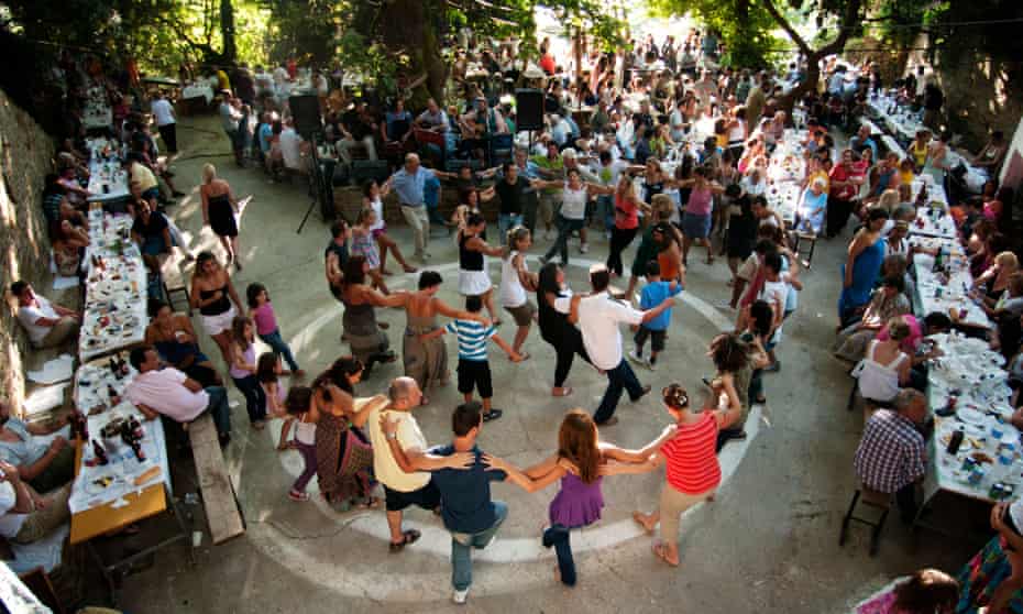 A festival dance on the Greek island of Ikaria