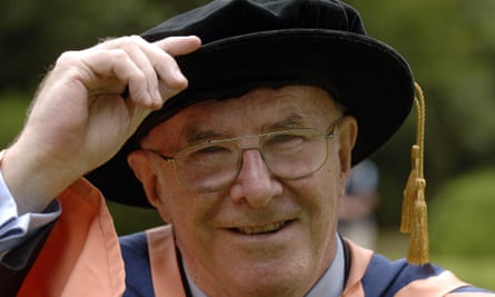 Clive James receives his honorary doctor of letters at the University of East Anglia in 2006.