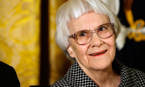 The Pulitzer prize-winning novelist Harper Lee in 2007, when she was awarded the Presidential Medal of Freedom in Washington DC.