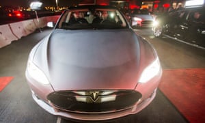 A Tesla Motors Model S sedan