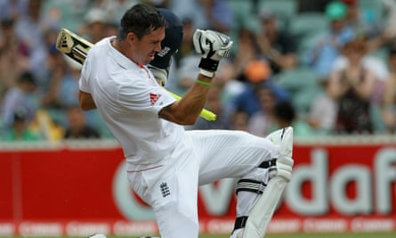 Kevin Pietersen celebrates his double century against Australia in the second Ashes test during the victorious 2010 tour.