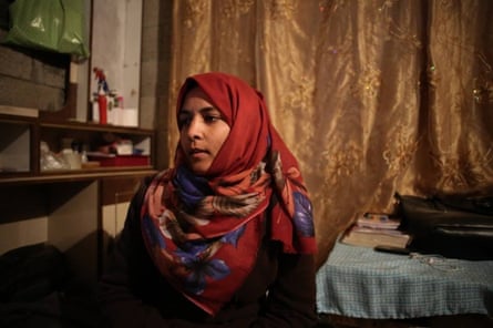 Rasha Qudaih and her family only have one habitable room to live in. She is finding it very difficult to continue her studies