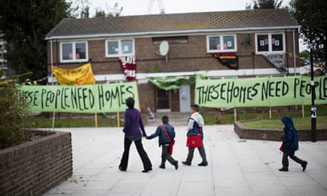 Council homes in Newham occupied by Focus E15 mothers group