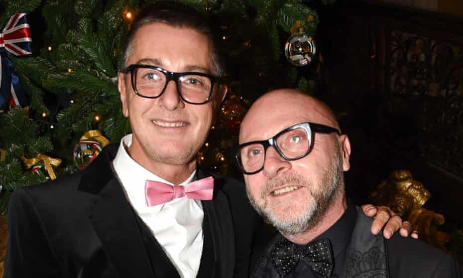 Designers Stefano Gabbana and Domenico Dolce.