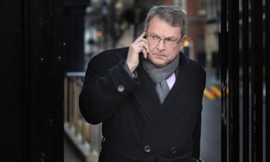 Lynton Crosby on his way to a cabinet meeting in January