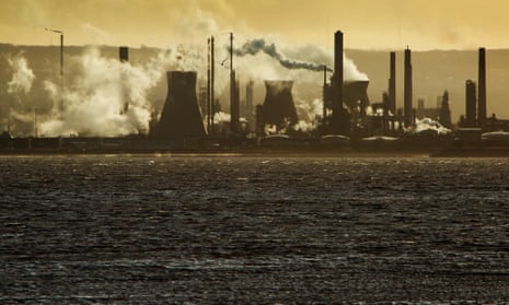 The Ineos oil refinery at Grangemouth, Scotland