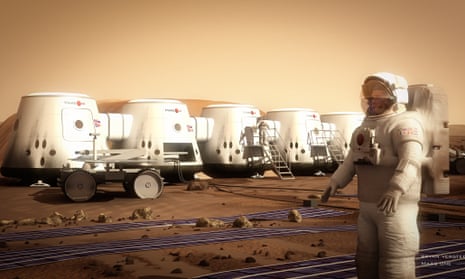 An artist's impression of the Mars One colony may be as close as we're going to get any time soon.