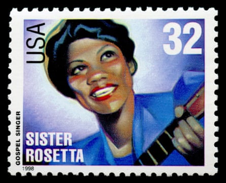 Rosetta Tharpe on her 1998 US commemorative stamp.