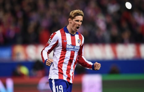 Fernando Torres celebrates after smacking his penalty home.
