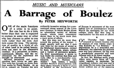 The Observer, 13 March 1960.