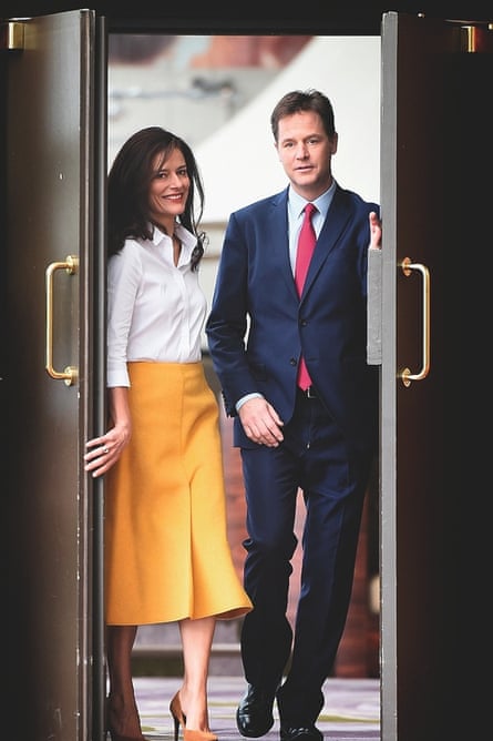 Miriam González Durántez and husband Nick Clegg at the Lib Dem conference in 2014