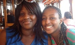 Alexandra Burke, right, with her mum Melissa Bell.