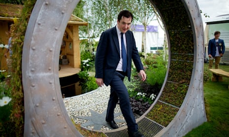George Osborne at the Tatton flower show in his constituency in Cheshire East, which was a beneficiary of his 2015 budget