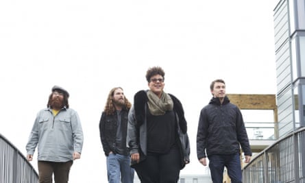 Alabama Shakes, photographed by Suki Dhanda for the Observer New Review, north London, February 2015 (l-r): Zac Cockrell, Steve Johnson, Brittany Howard, Heath Fogg.