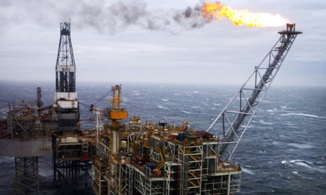 A North Sea oil rig. Reports say oil and gas firms operating in the UK were already planning to extend their business this year.