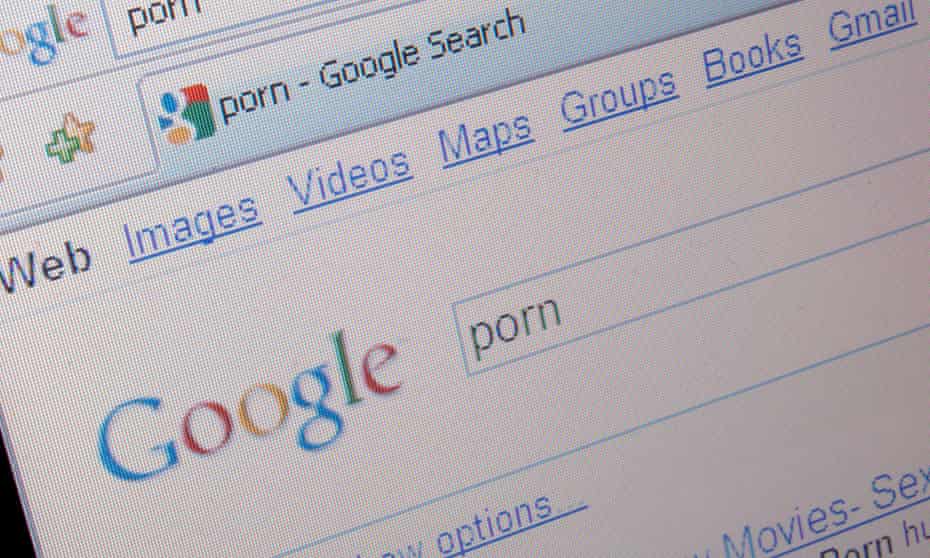 Google search engine looking for pornography