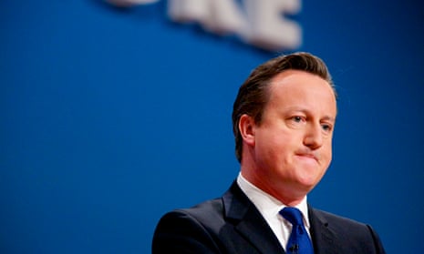 David Cameron during the 2014 Conservative party conference in Birmingham.