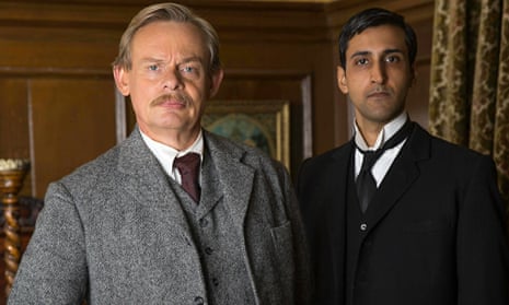 Martin Clunes and Arsher Ali in Arthur & George. Photograph: Neil Genower/ITV