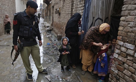Polio vaccine in Peshawar, Pakistan