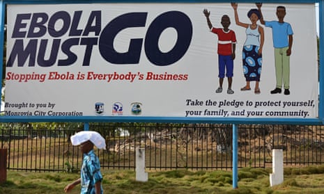 An Ebola campaign poster in Monrovia, Liberia