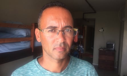 Dorgival Ornelas de Silva, a former scaffolder at the refinery construction site at Itabora, has not been paid for four months and is struggling to make ends meet. HIs free accommodation at the Workers Hostel will end this month.