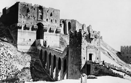 The citadel’s outer and inner gateways, built by Saladin’s son Sultan al-Zaher Ghazi in the 12th century.