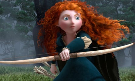 Merida from the animated film Brave, who refused to marry the prince.