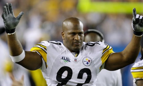 Pittsburgh steelers linebacker james harrison hi-res stock