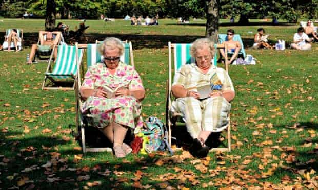 women sitting in the sun