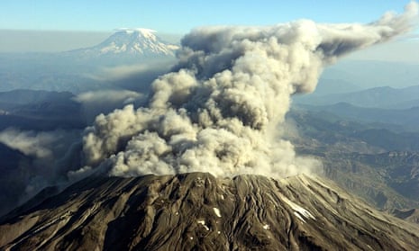 Steam pours from Mount St. Helens in Washington state in October 2004. Its eruption in 1980 was the most economically destructive volcanic event in the history of the USA. Photograph: Troy Wayrynen/AP