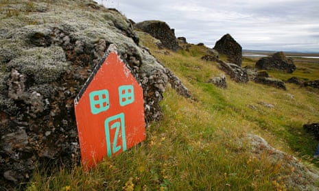 Iceland elf door rock home Selfoss
