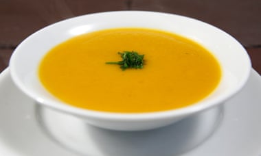 A bowl of vegetable soup