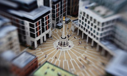 Paternoster Square, London - as seen from St Paul's Cathedral.