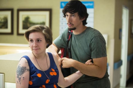 With Lena Dunham in Girls.