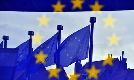 European flags at the EC