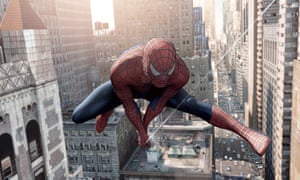 Toby Maguire as Spiderman in Spider-Man 2. Photograph: Melissa Moseley/AP