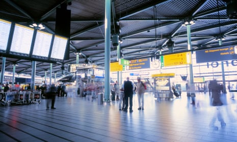 Schiphol Airport in Amsterdam.