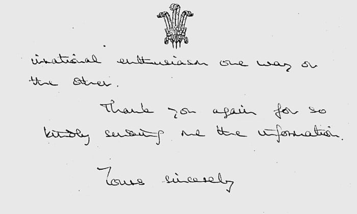 Prince Charles Letters What Does A Graphologist Make Of Them UK