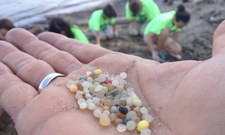 plastic pellets on Whiskey Island