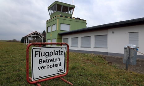 The control tower at the LSC Westerwald airfield, where Andreas Lubitz, co-pilot of Germanwings flight 4U9525, first learned to fly, in Montabaur, Germany